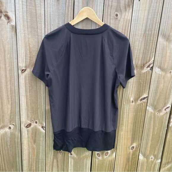 Athleta Black Zephyr Crew Neck Light Weight Short Sleeve - Picture 2 of 4